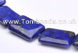 CLA04 15*20mm rectangle deep blue dyed lapis lazuli stone beads