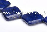 CLA07 24*24mm rhombic deep blue dyed lapis lazuli gemstone beads