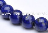 CLA12 Deep blue round 12mm dyed lapis lazuli beads wholesale