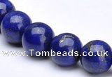 CLA13 14mm round deep blue dyed lapis lazuli beads wholesale