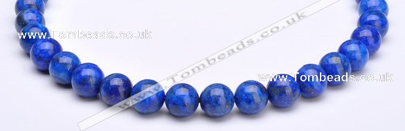 CLA23 8mm round blue dyed lapis lazuli gmestone beads Wholesale