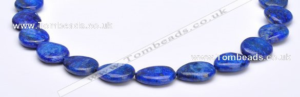 CLA38 16*21mm flat teardrop deep blue dyed lapis lazuli beads