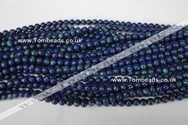 CLA401 15.5 inches 6mm round synthetic lapis lazuli beads