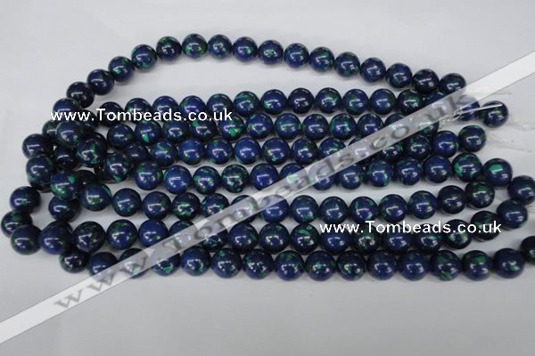 CLA404 15.5 inches 12mm round synthetic lapis lazuli beads