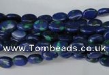 CLA418 15.5 inches 5*7mm oval synthetic lapis lazuli beads