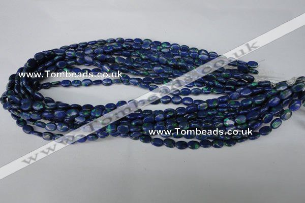 CLA418 15.5 inches 5*7mm oval synthetic lapis lazuli beads