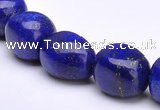 CLA42 10*10*15mm egg-shaped deep blue dyed lapis lazuli beads