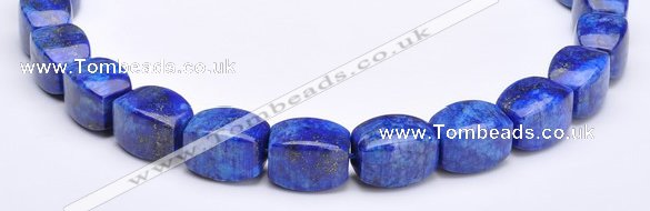 CLA43 9*9*18mm barrel deep blue dyed lapis lazuli beads