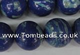 CLA475 15.5 inches 20mm round synthetic lapis lazuli beads