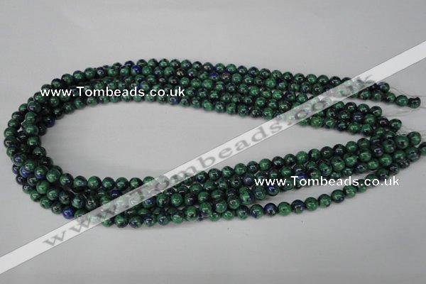 CLA479 15.5 inches 6mm round synthetic lapis lazuli beads