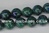 CLA482 15.5 inches 12mm round synthetic lapis lazuli beads