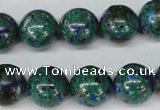 CLA483 15.5 inches 14mm round synthetic lapis lazuli beads