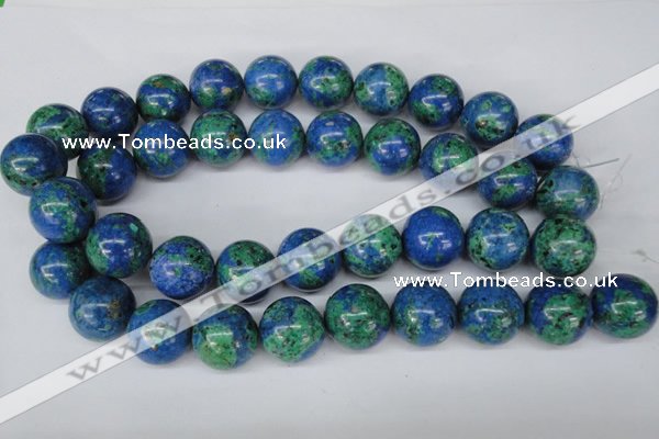 CLA486 15.5 inches 20mm round synthetic lapis lazuli beads