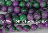 CLA490 15.5 inches 8mm round synthetic lapis lazuli beads