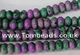 CLA498 15.5 inches 5*8mm rondelle synthetic lapis lazuli beads