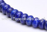 CLA50 5*8mm roundel deep blue dyed lapis lazuli beads Wholesale