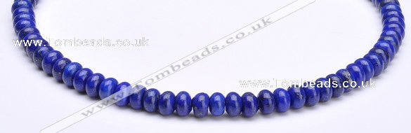 CLA50 5*8mm roundel deep blue dyed lapis lazuli beads Wholesale