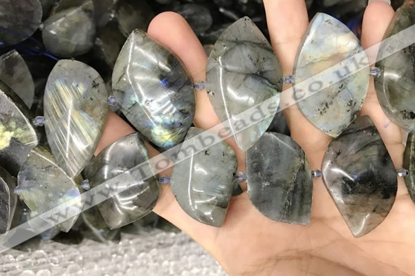 CLB1005 15.5 inches 18*35mm - 25*45mm marquise labradorite beads