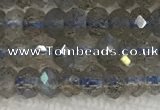 CLB1020 15.5 inches 2*4mm faceted rondelle labradorite gemstone beads