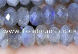 CLB1053 15.5 inches 5*8mm faceted rondelle labradorite gemstone beads