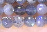 CLB1071 15.5 inches 5mm faceted round labradorite beads