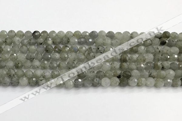 CLB1075 15.5 inches 6mm faceted round labradorite beads