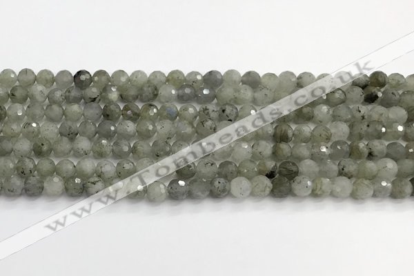 CLB1075 15.5 inches 6mm faceted round labradorite beads