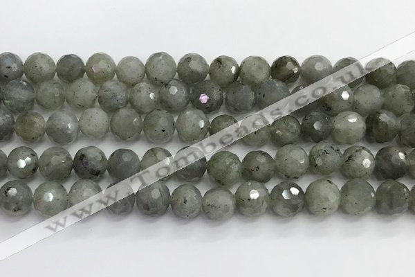 CLB1077 15.5 inches 10mm faceted round labradorite beads