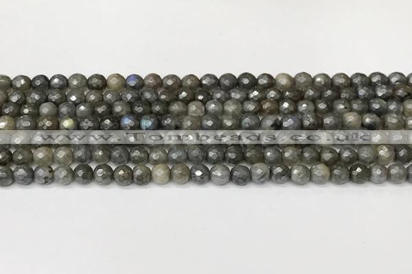 CLB1125 15 inches 6mm faceted round AB-color labradorite beads