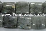 CLB117 15.5 inches 18*18mm square labradorite gemstone beads wholesale