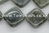 CLB120 15.5 inches 20*20mm diamond labradorite gemstone beads wholesale