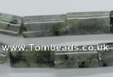 CLB125 15.5 inches 12*20mm flat column labradorite gemstone beads