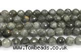 CLB1252 15 inches 12mm faceted round labradorite beads wholesale