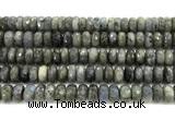 CLB1284 15.5 inches 6*12mm faceted rondelle labradorite beads