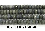 CLB1285 15.5 inches 8*14mm faceted rondelle labradorite beads