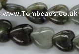 CLB130 15.5 inches 14*14mm heart labradorite gemstone beads wholesale