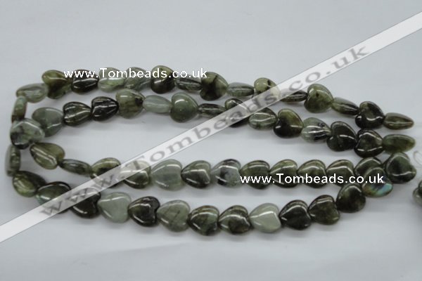 CLB130 15.5 inches 14*14mm heart labradorite gemstone beads wholesale