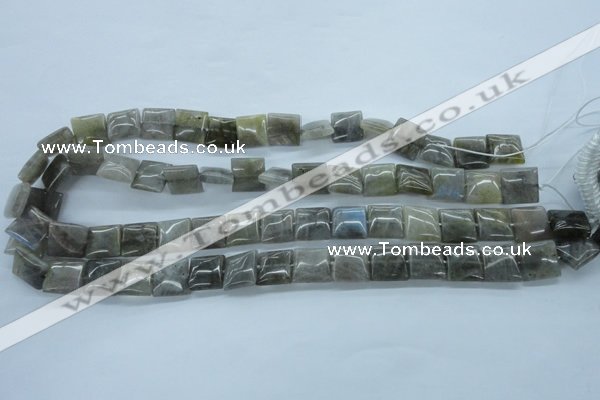 CLB132 15.5 inches 12*12mm square labradorite gemstone beads