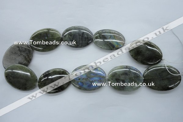 CLB137 15.5 inches 30*40mm oval labradorite gemstone beads