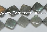 CLB153 15.5 inches 10*10mm diamond labradorite gemstone beads