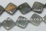 CLB154 15.5 inches 12*12mm diamond labradorite gemstone beads