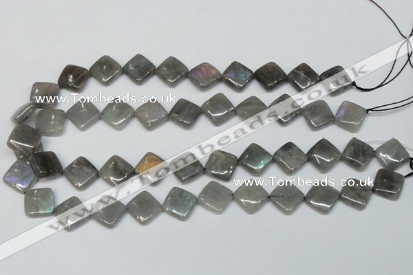 CLB154 15.5 inches 12*12mm diamond labradorite gemstone beads