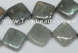 CLB155 15.5 inches 14*14mm diamond labradorite gemstone beads