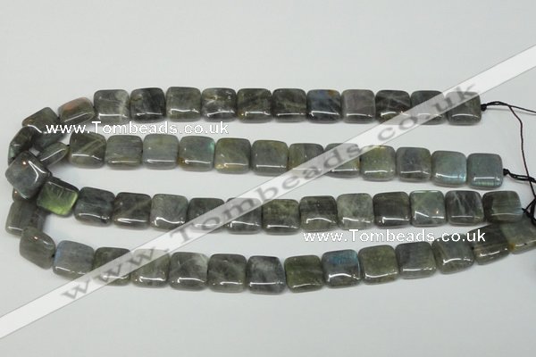 CLB164 15.5 inches 14*14mm square labradorite gemstone beads