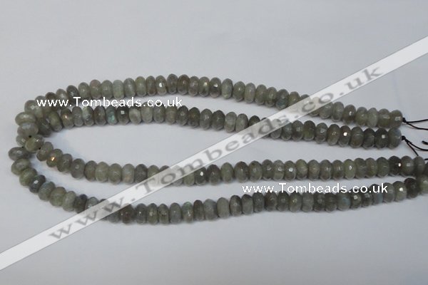 CLB179 15.5 inches 5*8mm faceted rondelle labradorite beads