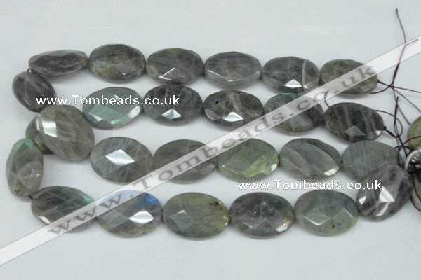 CLB189 15.5 inches 22*30mm faceted oval labradorite beads