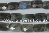 CLB196 15.5 inches 10*14mm faceted rectangle labradorite beads