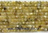 CLB2010 15 inches 6mm round yellow lepidolite gemstone beads