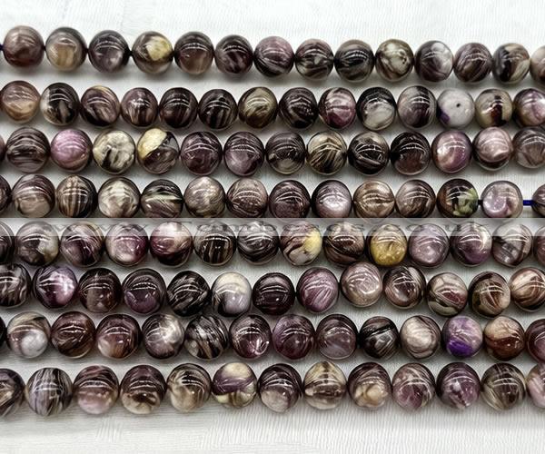 CLB2026 15 inches 8mm round natural lepidolite gemstone beads