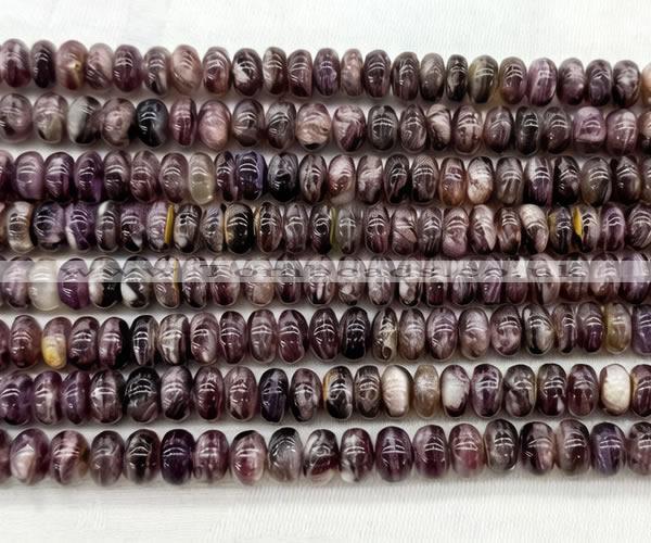 CLB2030 15 inches 5*8mm rondelle natural lepidolite gemstone beads